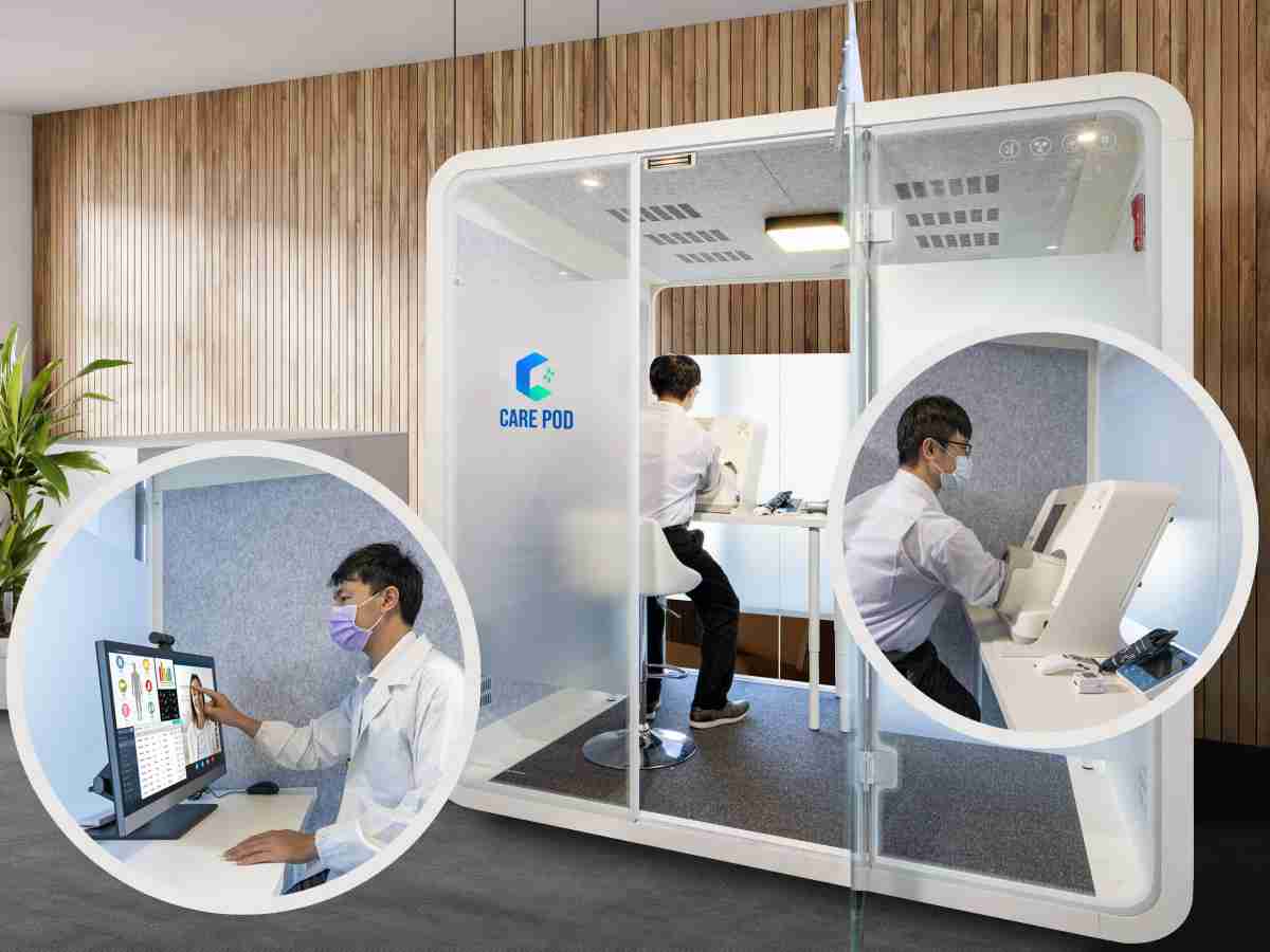 达擎于医疗科技展中展出＂远距诊疗舱＂，，以因应医疗数字化及社会高龄化趋势下、、复诊及慢性病患等族群对于远距看诊需求逐渐升高所推出的创新整合方案。。多功能合一、、、、高隐私性的远距诊疗舱可根据病患端与医师端的不同需求，，，，提供弹性化及客制化功能，，，，节省医生和病患的精力及时间