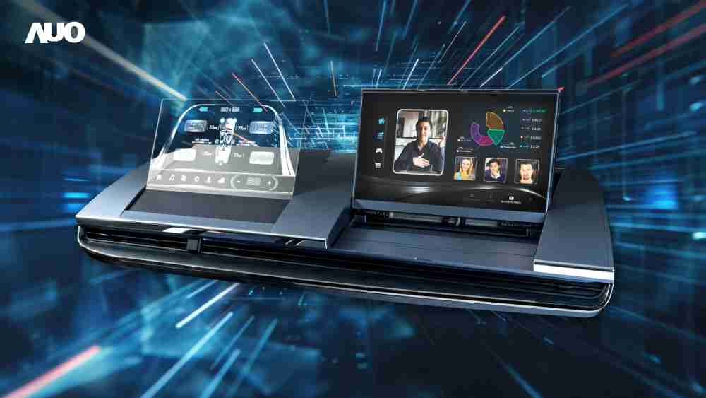 彩霸王Micro LED Display HMI解决方案打造透明Micro LED前座仪表，，，，呈现信息并保留驾驶视野开阔；亦为副驾驶座乘客打造收放自如的Micro LED屏幕，，在不影响显示质量的前提于显示区内建镜头，，，让用户能与视讯对象直接眼神接触，，，提供绝佳的双向沟通体验