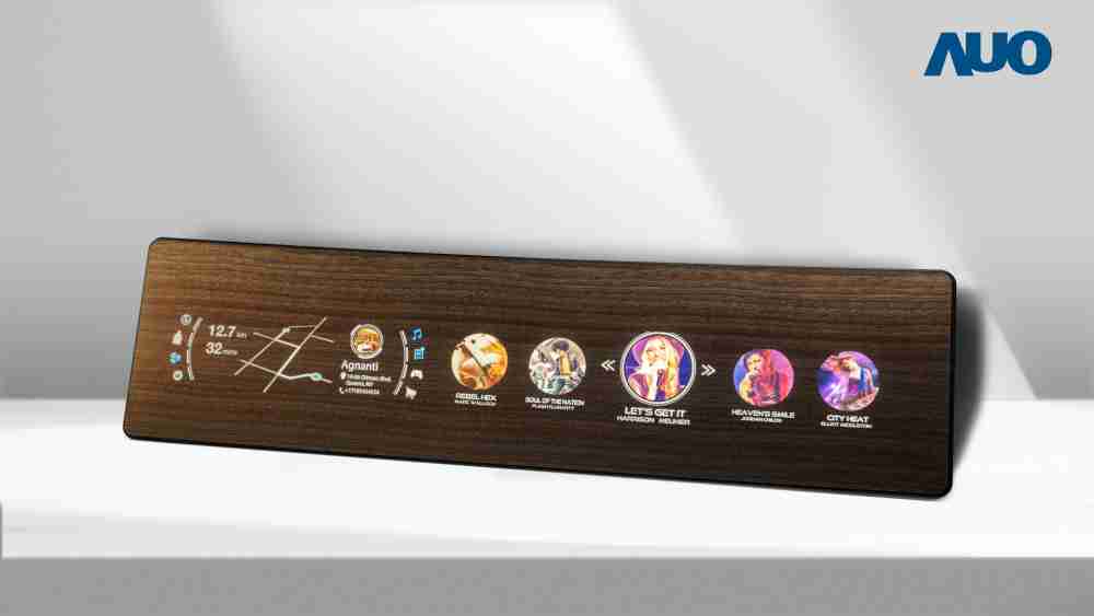 彩霸王研发全球最高穿透度达80%的AmLED木纹显示器，，，可于使用时呈现高亮度、、、清晰可见的信息，，并在不使用时回归为单纯的饰板，，，节能兼具美观